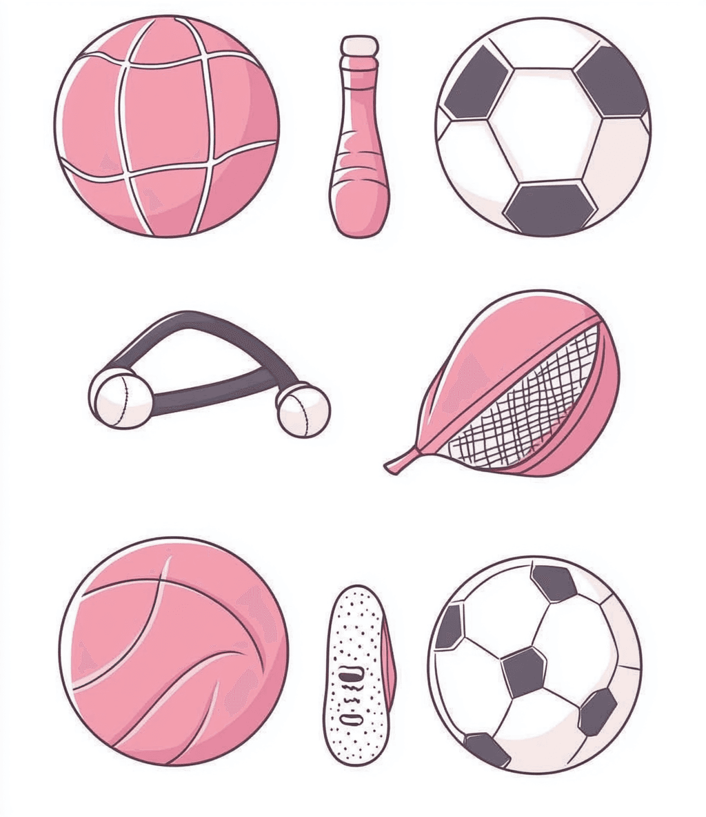 Sports Ball Club original repeating artwork