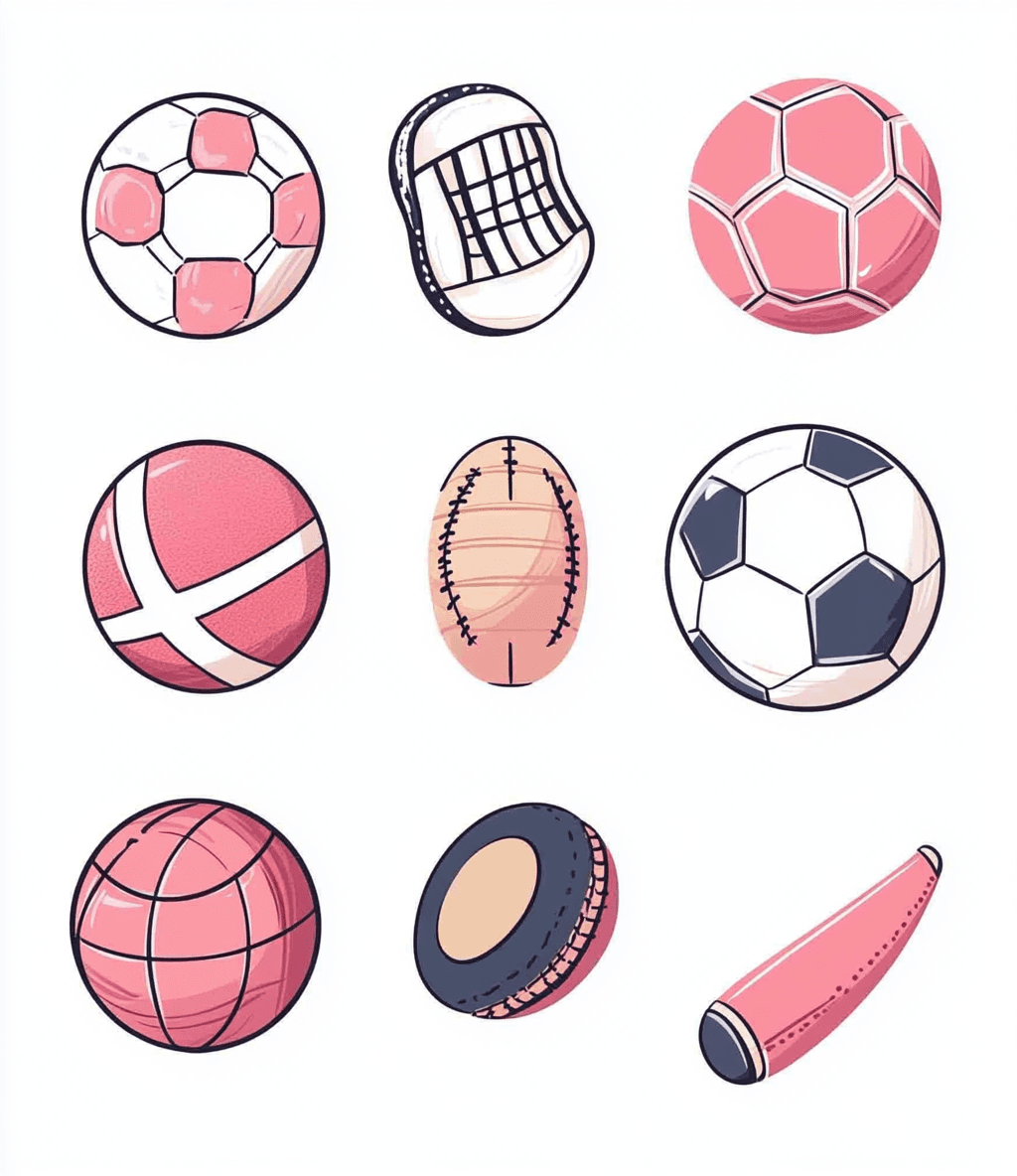 Sports Ball Beats original repeating artwork