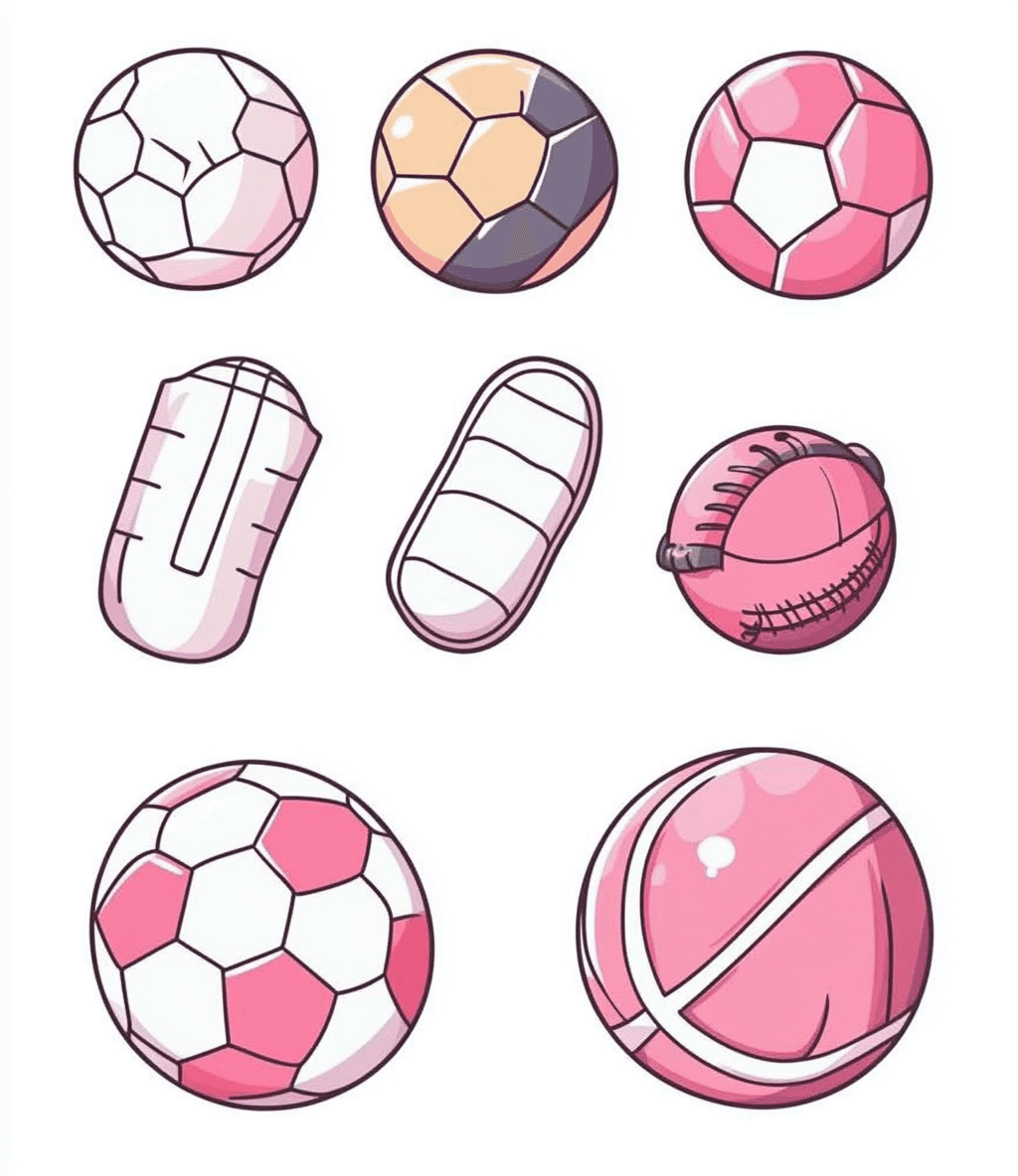 Sports Ball Tribe original repeating artwork