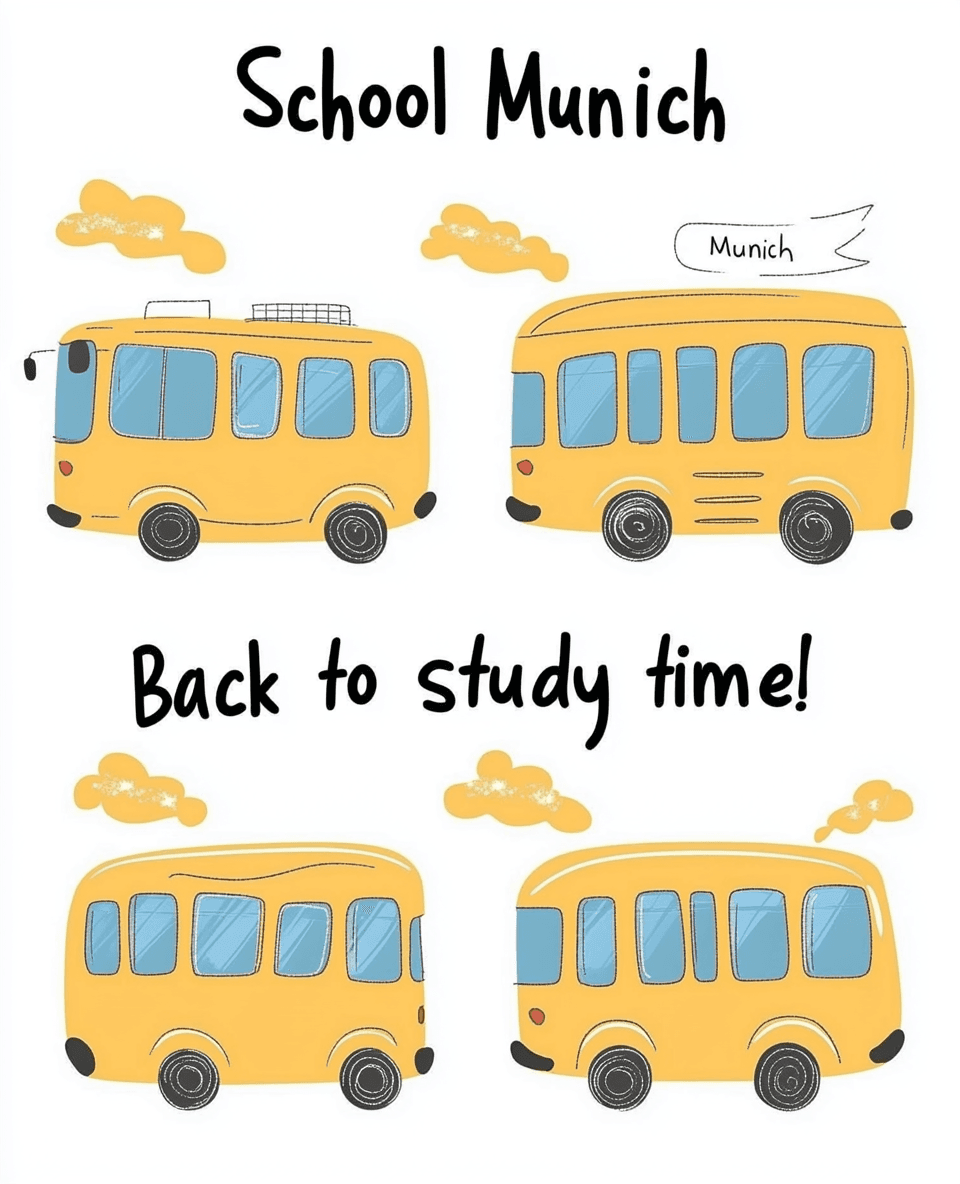 Bus Buzz original repeating artwork