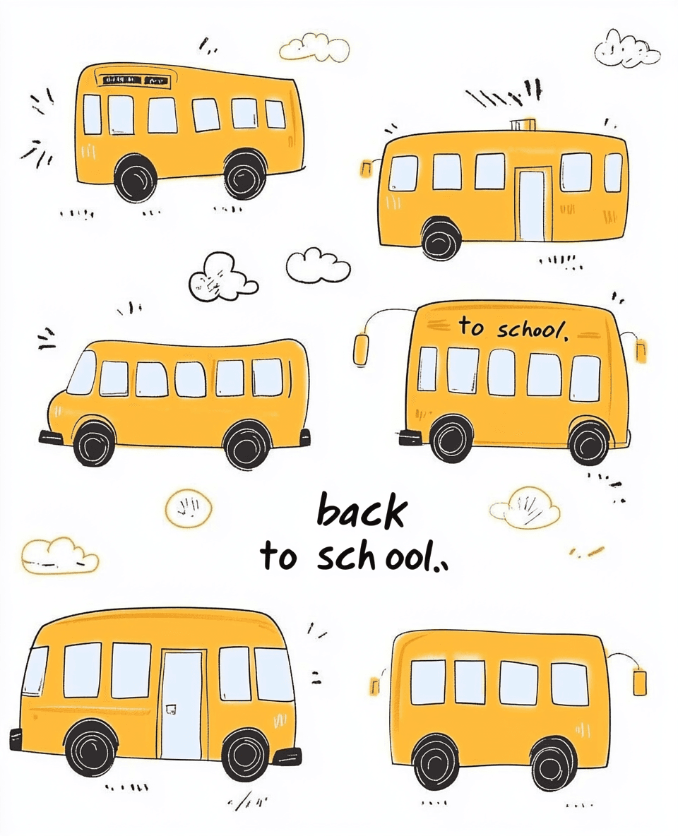 Bus Flare original repeating artwork