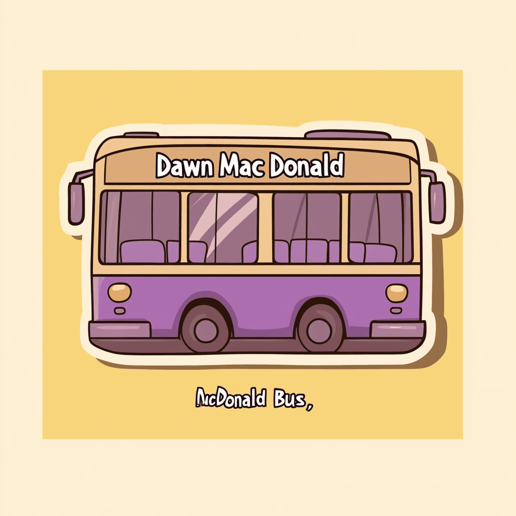 Bus original repeating artwork
