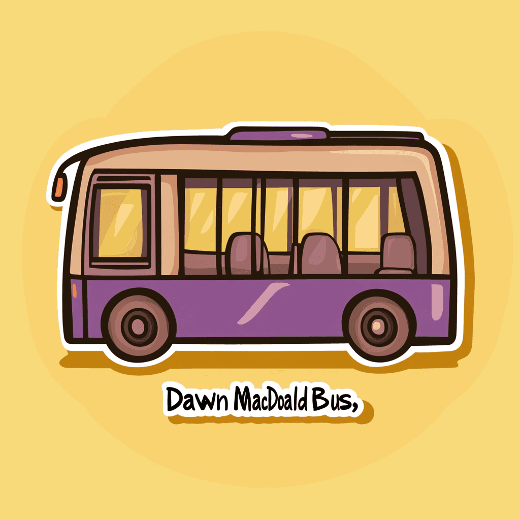 Bus Burst original repeating artwork