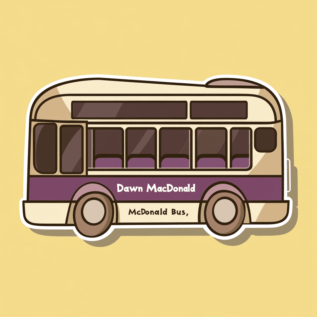 Bus Pastel original repeating artwork
