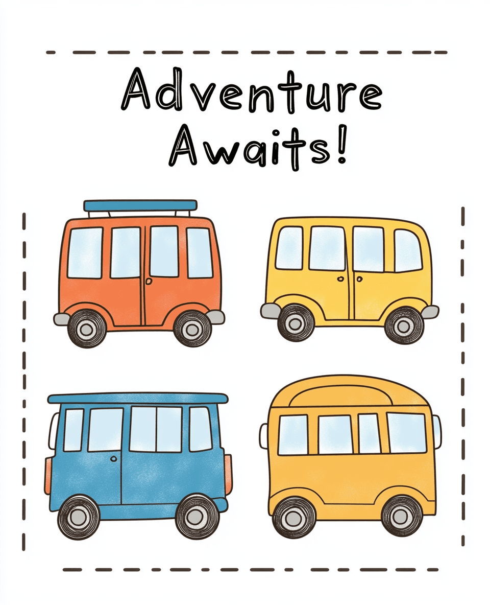 Bus Jam original repeating artwork