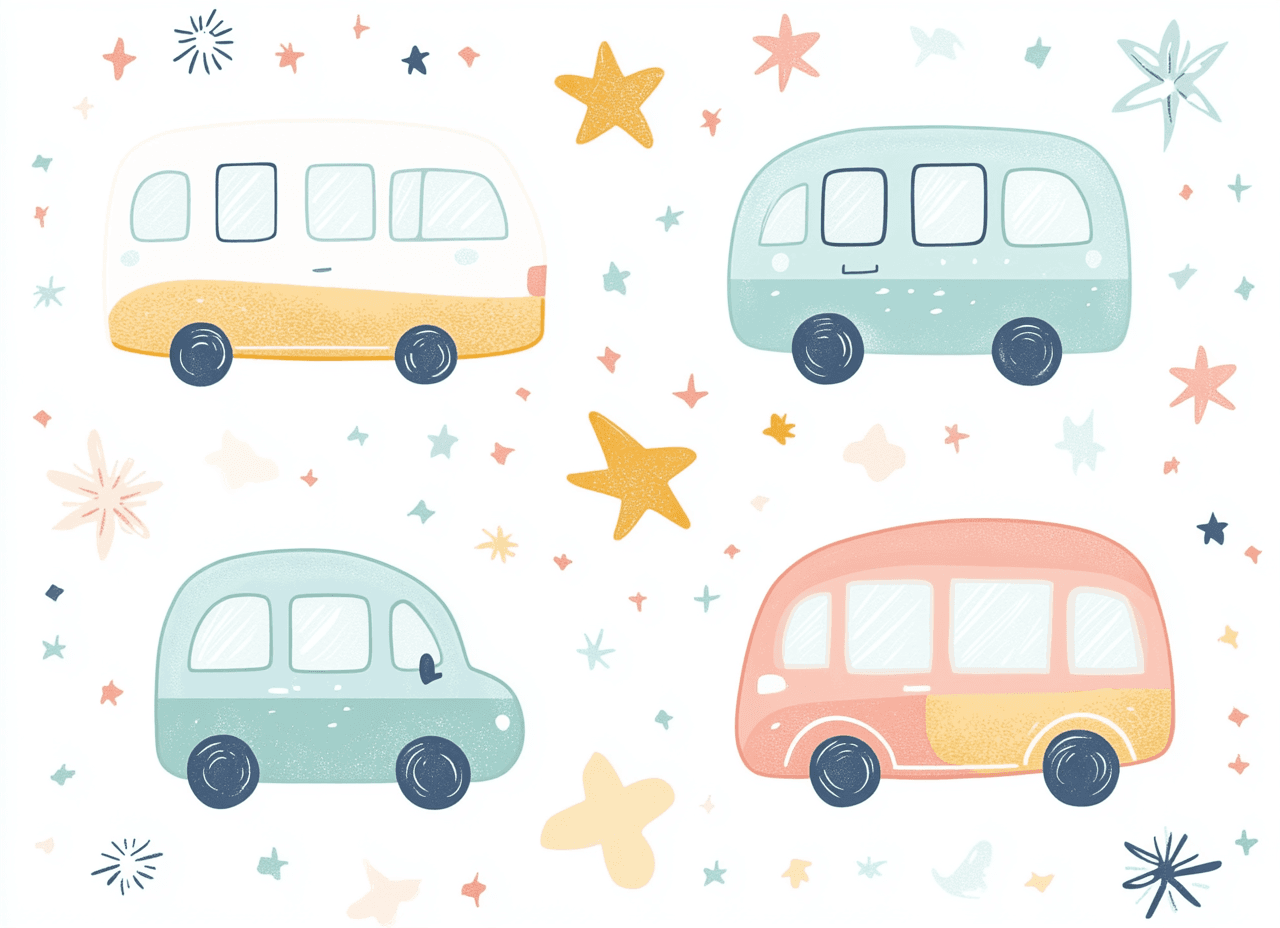 Bus Dash original repeating artwork