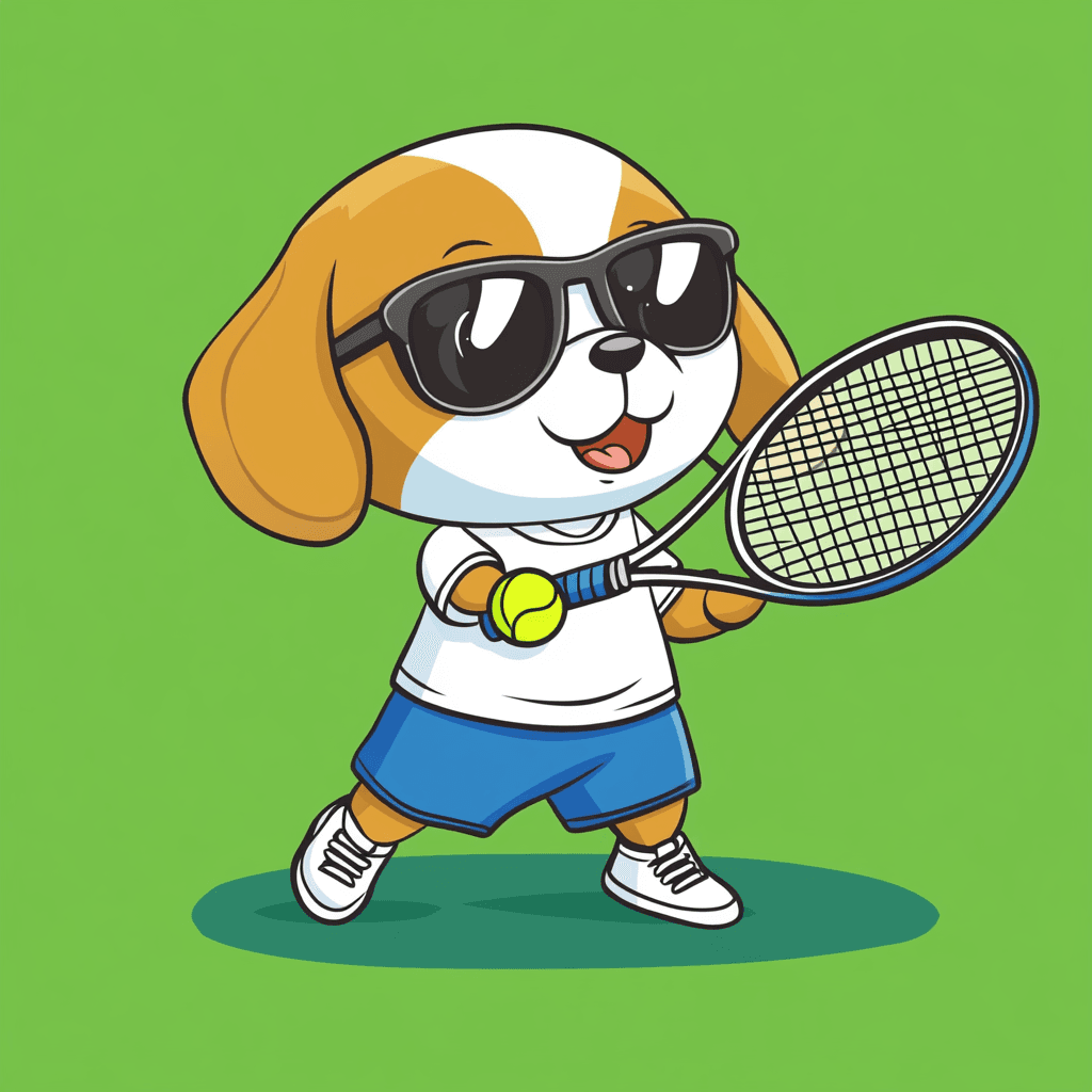 Puppy Boulevard original repeating artwork