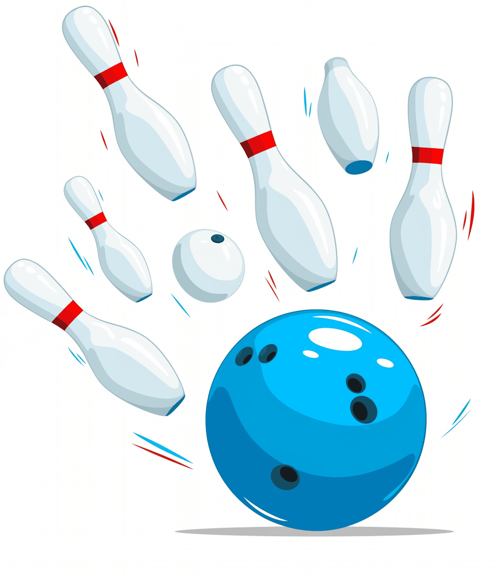Bowling Drift original repeating artwork