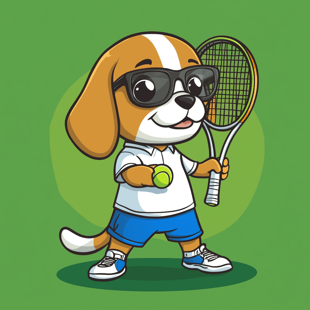 Puppy Noon original repeating artwork