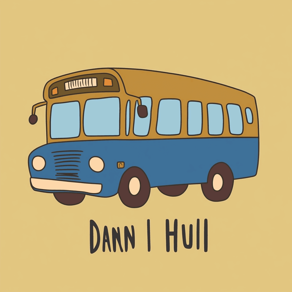 Bus Slide original repeating artwork