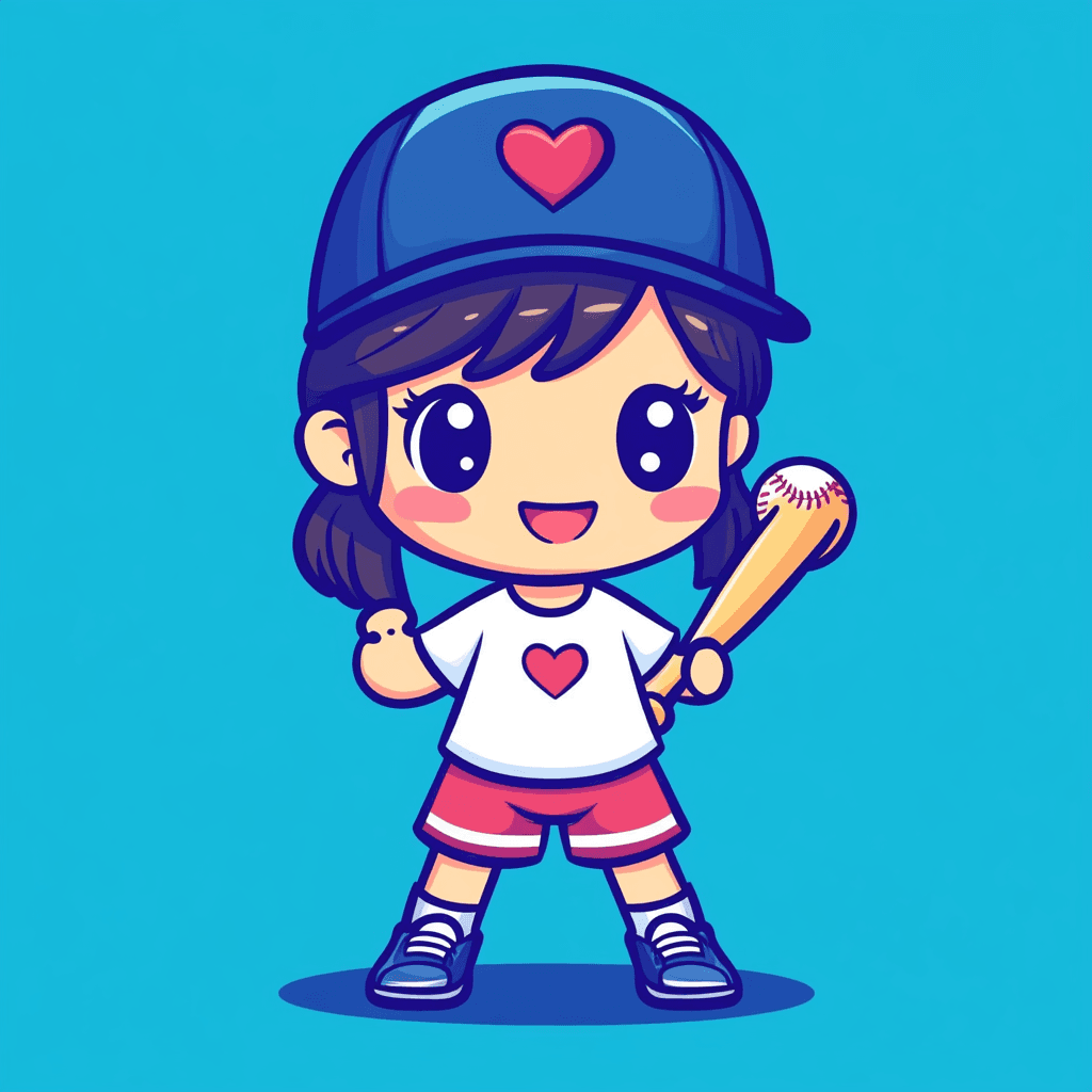 Baseball 007 original repeating artwork