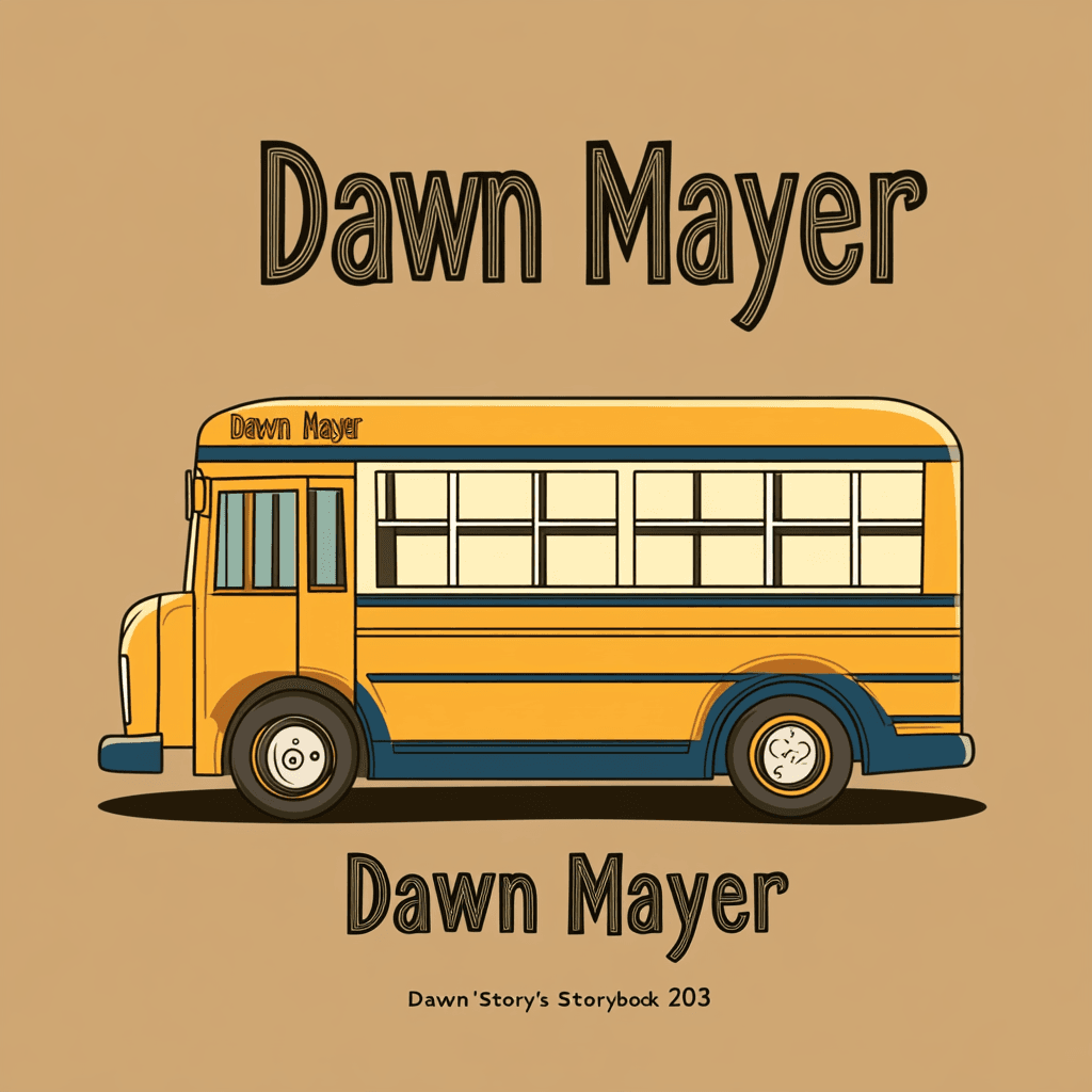Bus Golden original repeating artwork