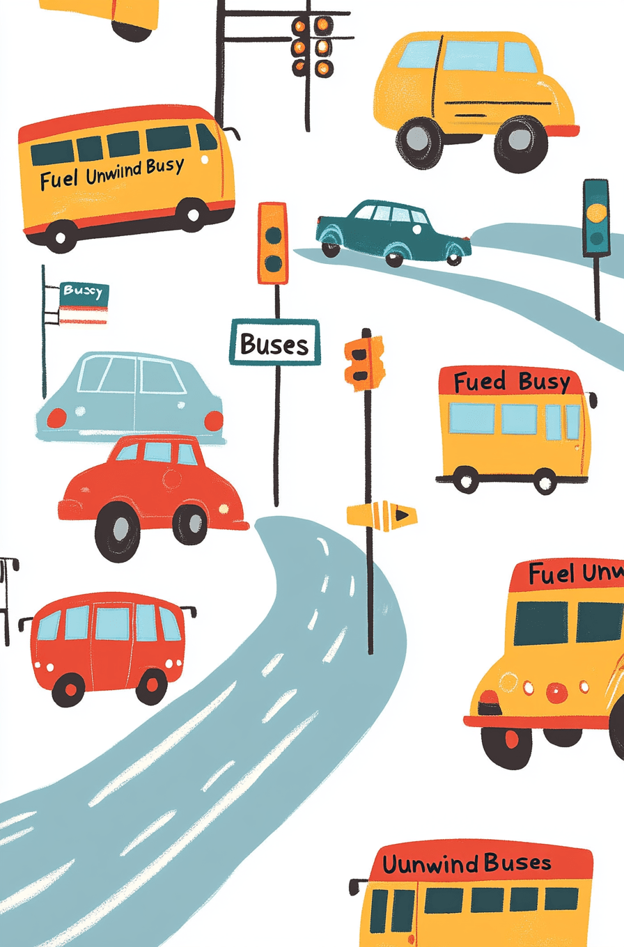 Bus Rhythm original repeating artwork