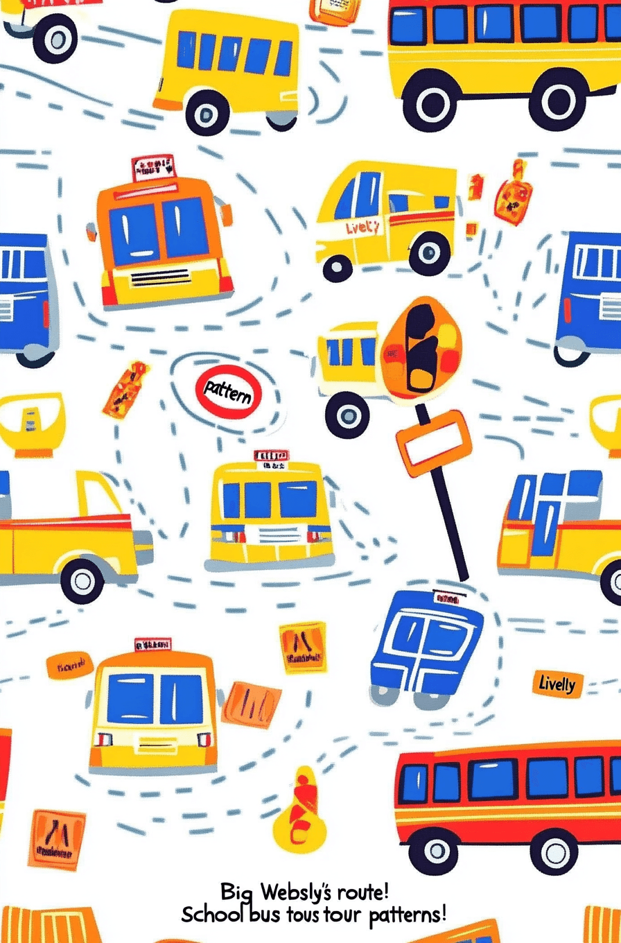 Bus Flip original repeating artwork