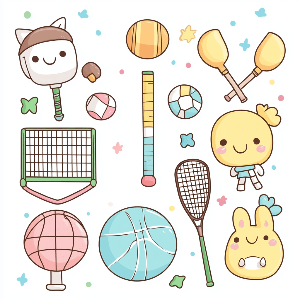 Sports Gear Parade original repeating artwork