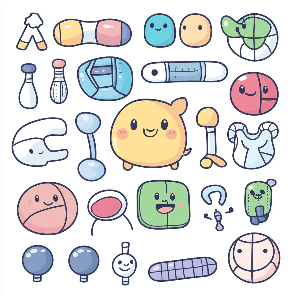 Sports Gear Pals original repeating artwork