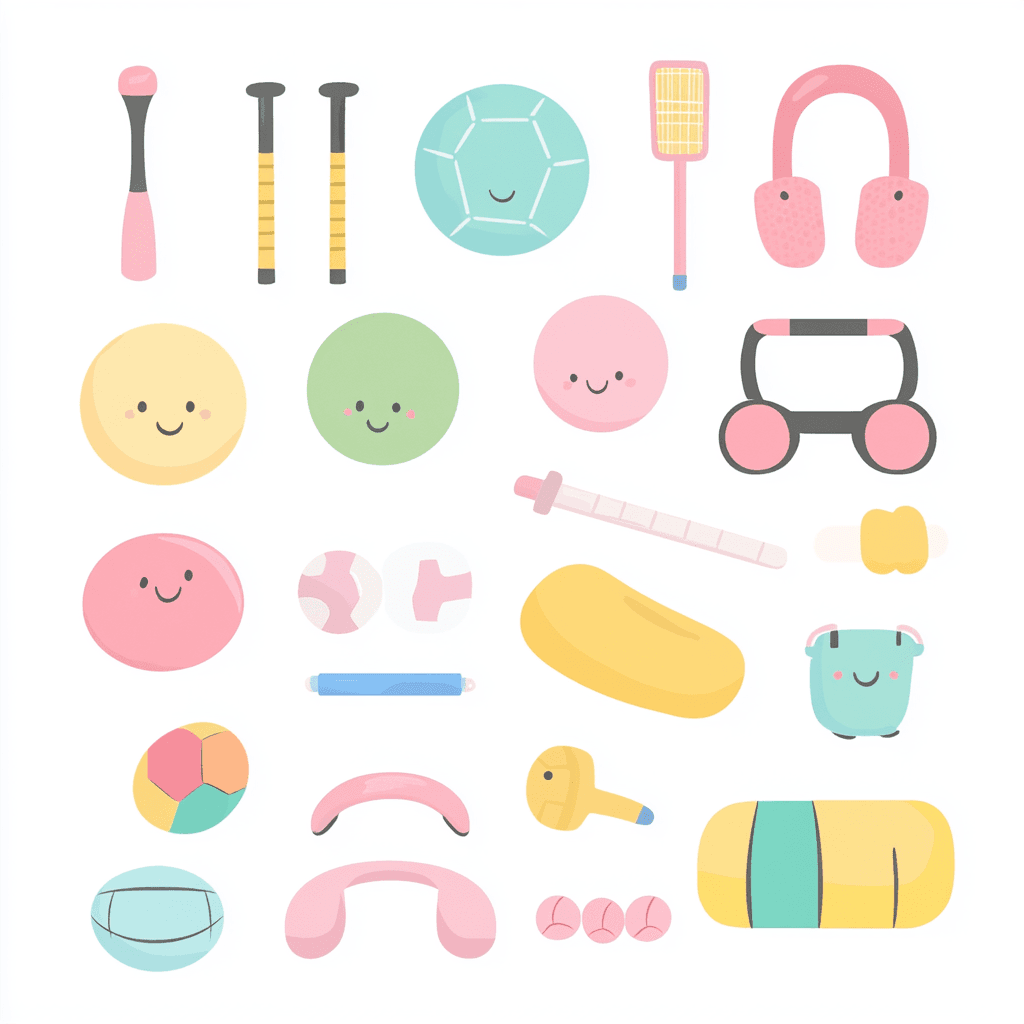 Sports Gear Carnival original repeating artwork