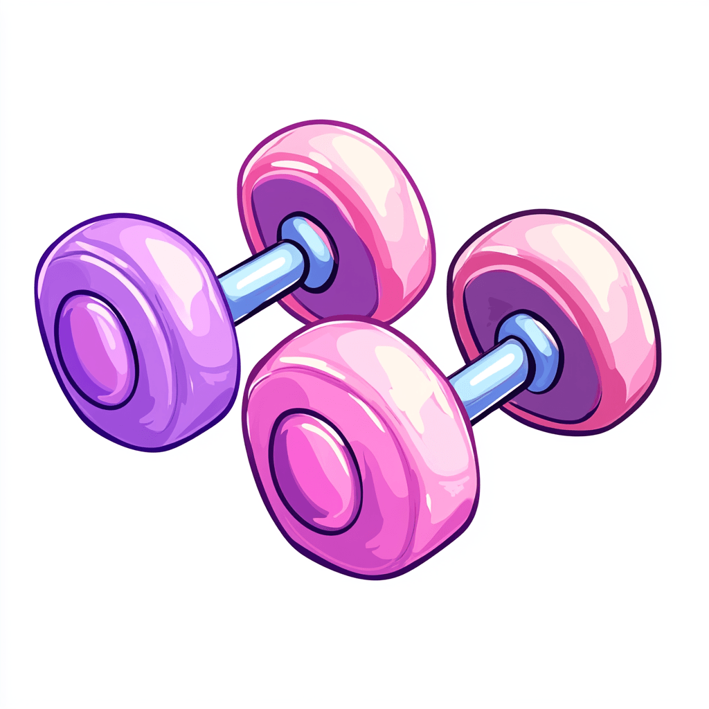 Dumbbell Squad original repeating artwork