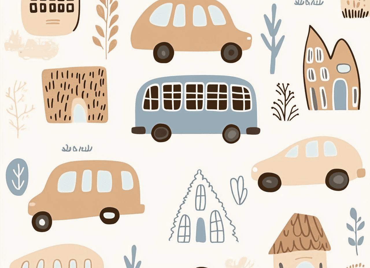 Bus Beats original repeating artwork