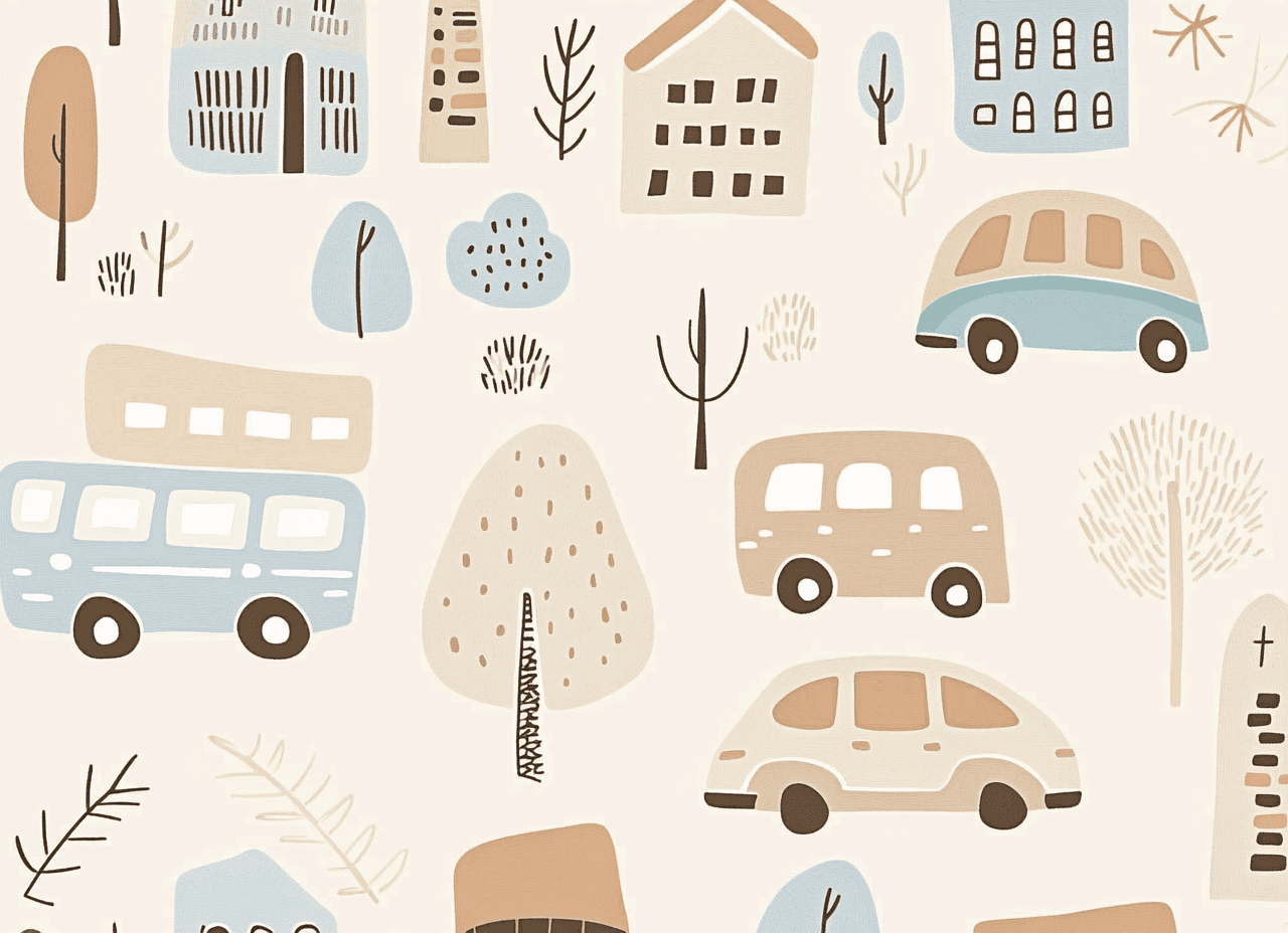 Bus 009 original repeating artwork