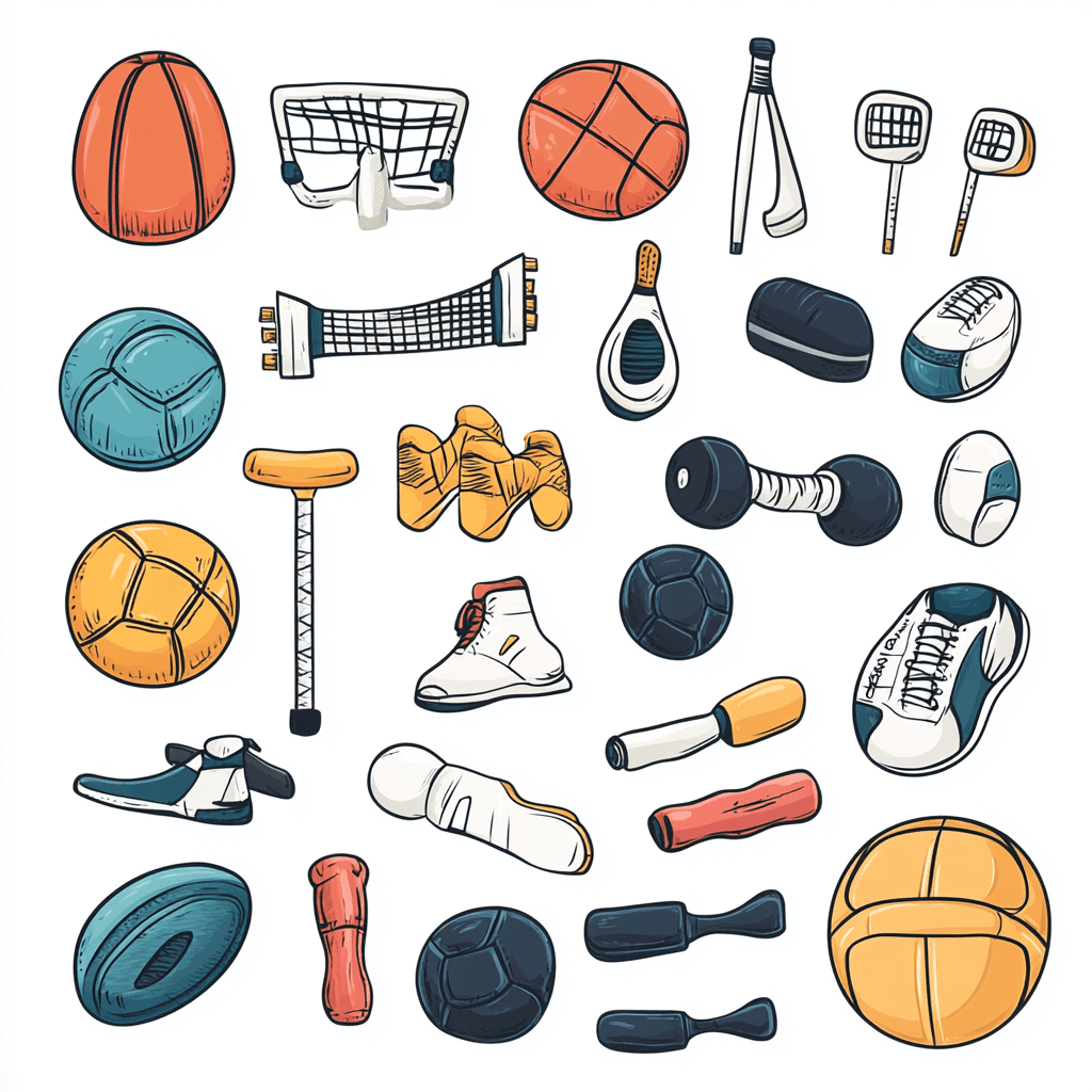 Sports Gear Show original repeating artwork