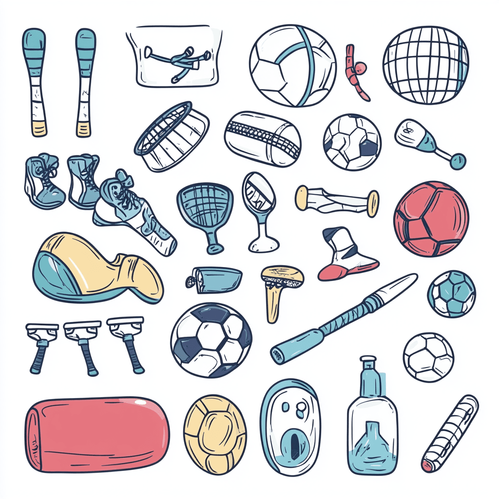 Sports Gear original repeating artwork