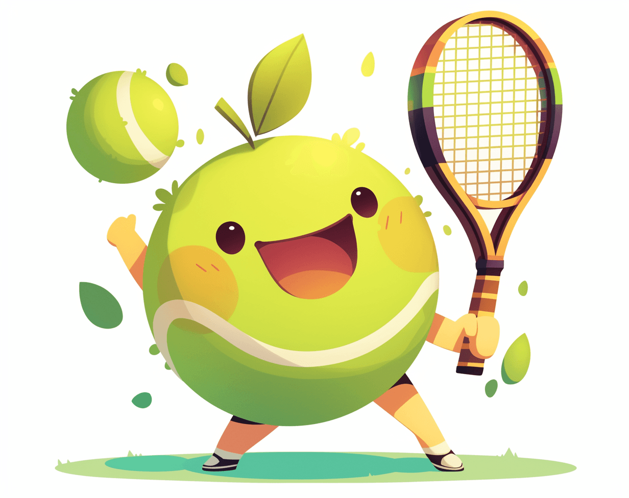 Cartoon Tennis Rush original repeating artwork