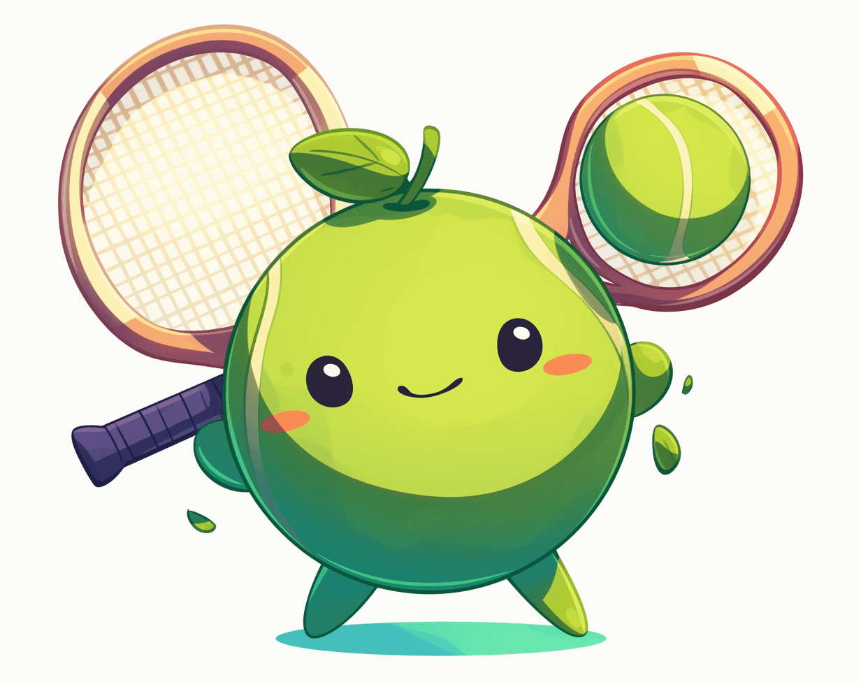 Cartoon Tennis 012 original repeating artwork