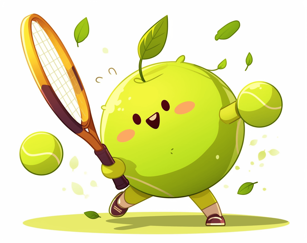 Cartoon Tennis 004 original repeating artwork