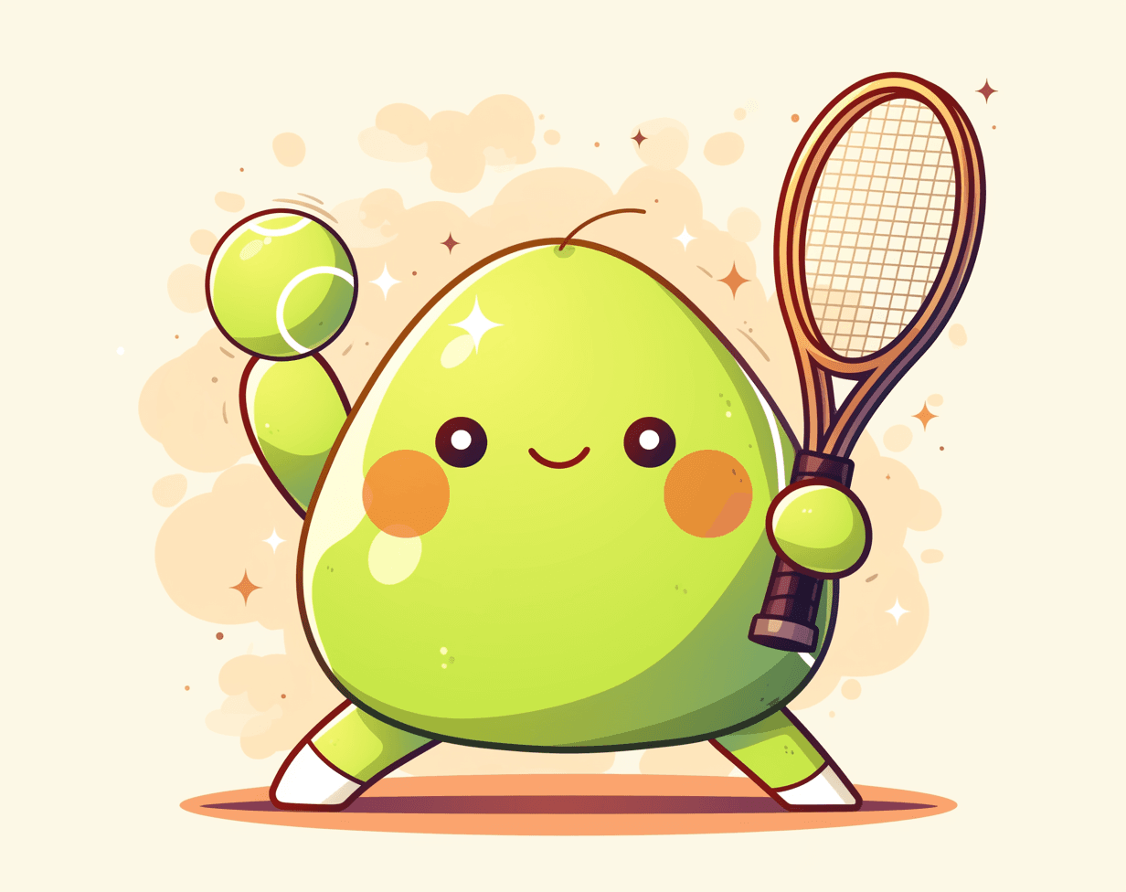 Cartoon Tennis 017 original repeating artwork