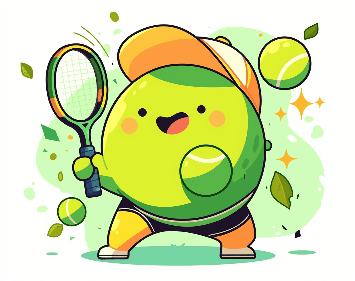 Cartoon Tennis 013 original repeating artwork
