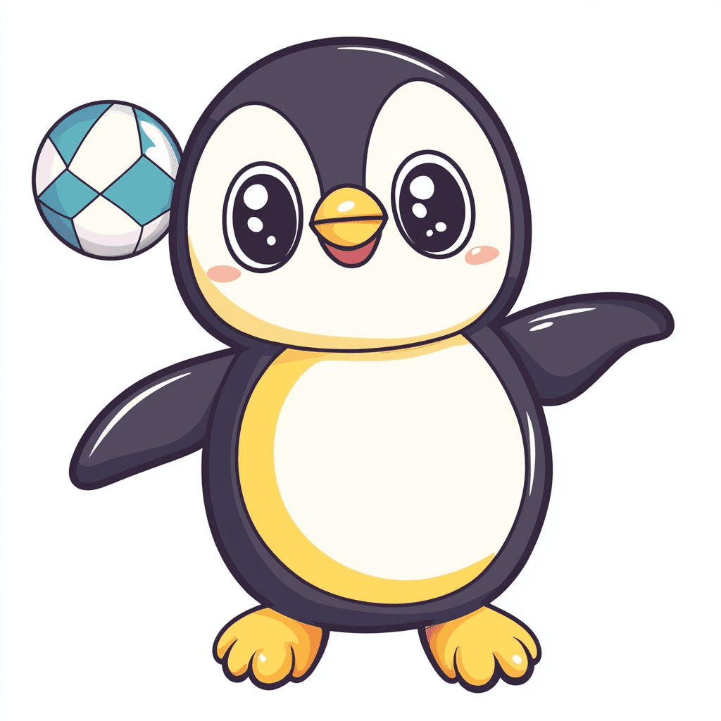 Penguin Drift original repeating artwork