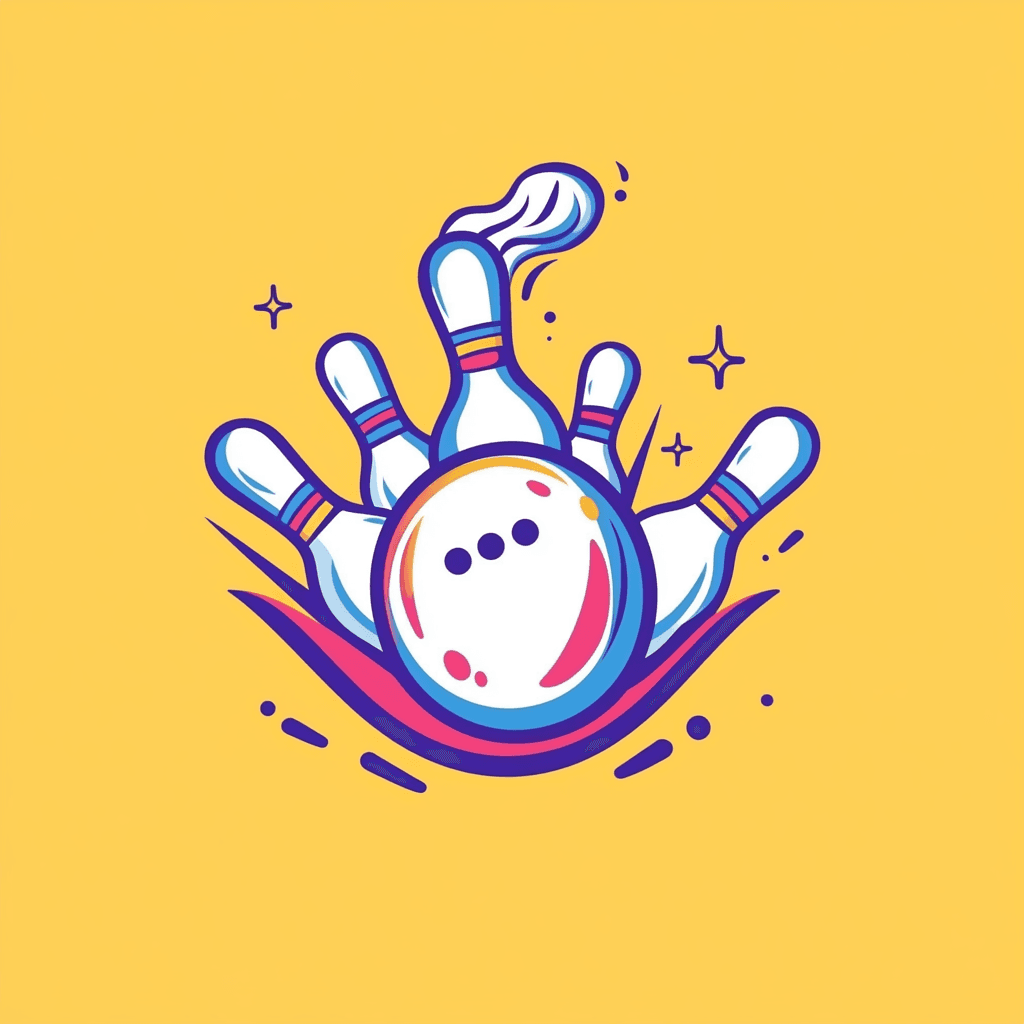 Bowling Fizz original repeating artwork