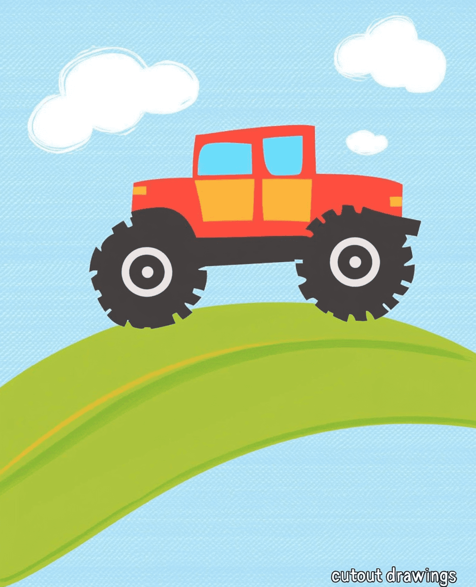 Truck 004 original repeating artwork