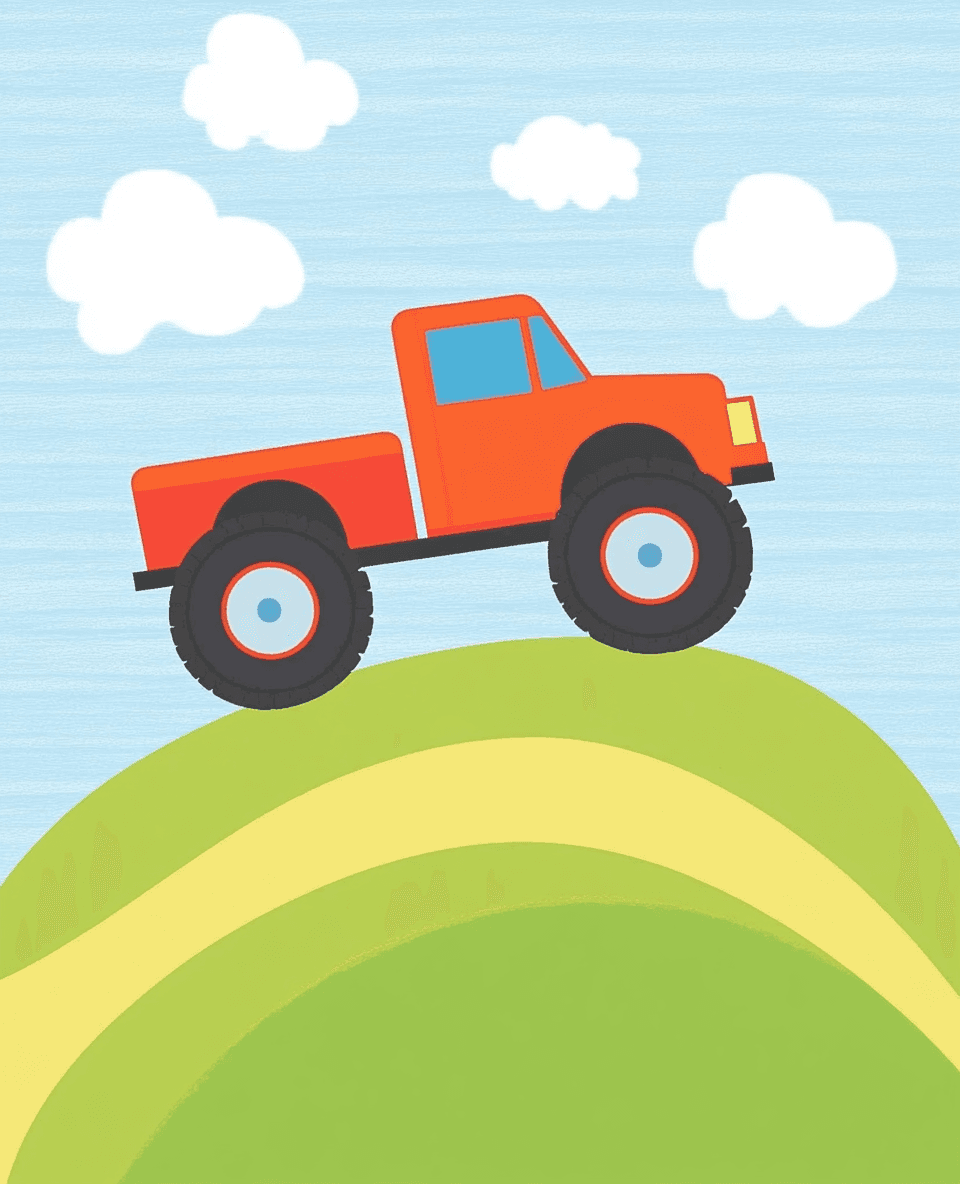 Truck Groove original repeating artwork
