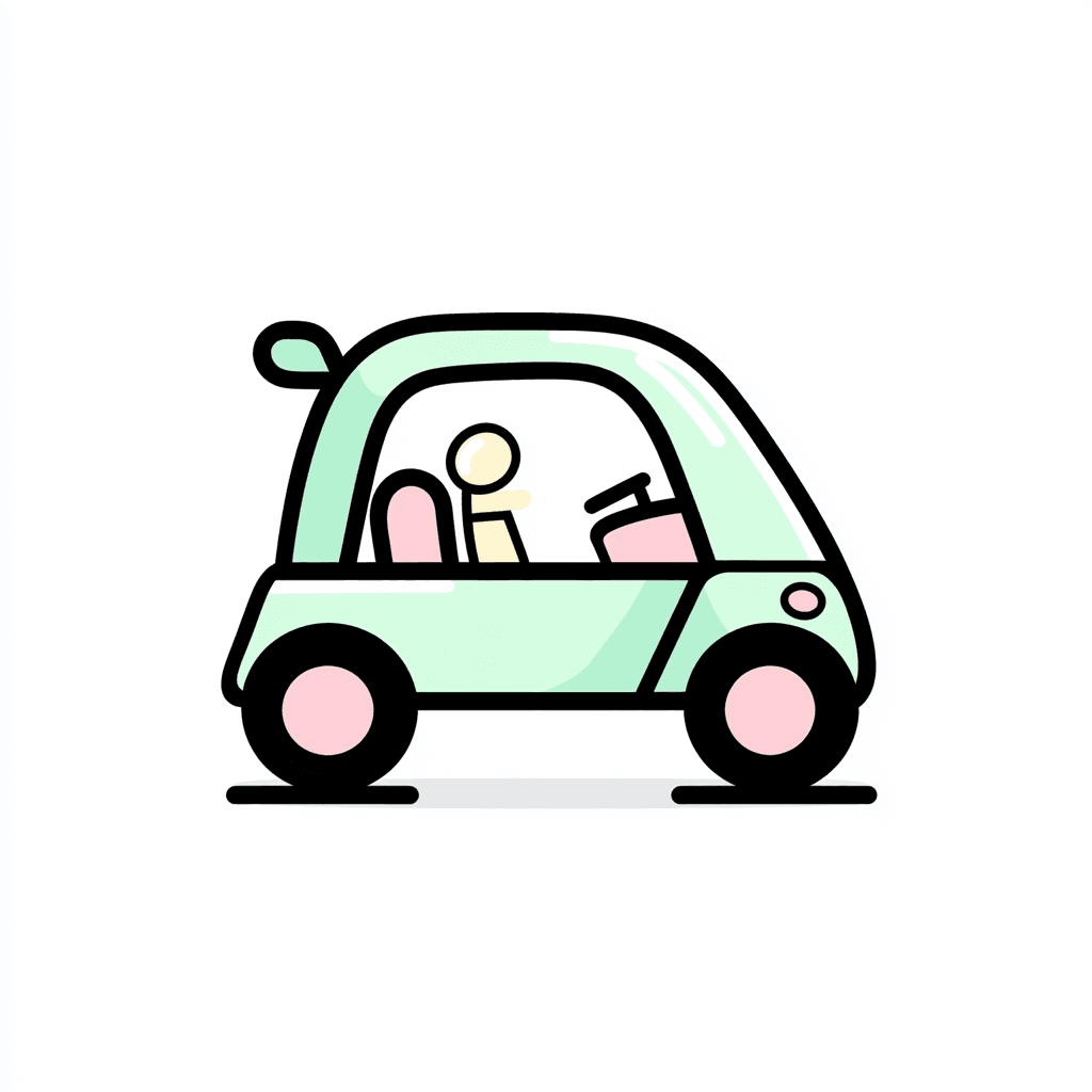 Cartoon Car Bloom original repeating artwork