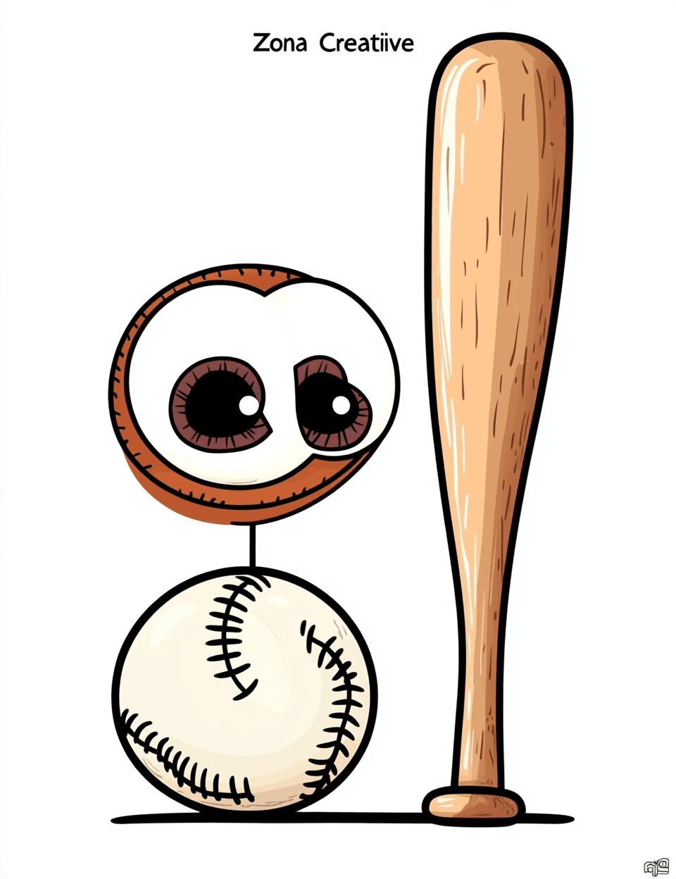 Baseball Snap original repeating artwork