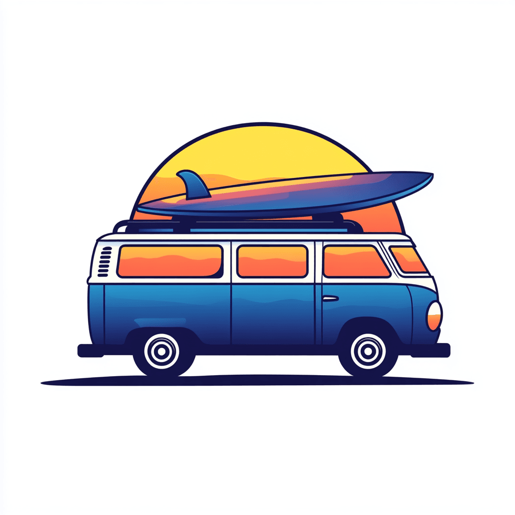 Camper Van 004 original repeating artwork