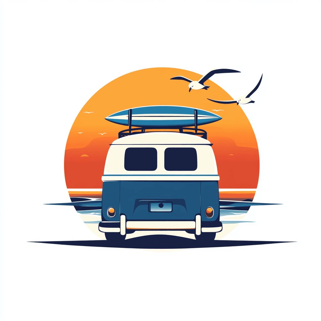 Camper Van 008 original repeating artwork