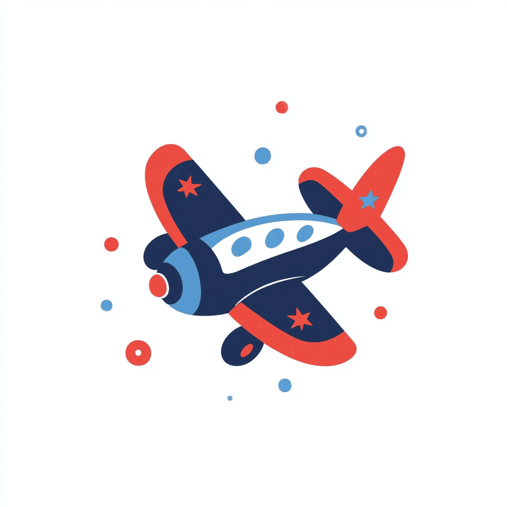 Airplane 177 original repeating artwork