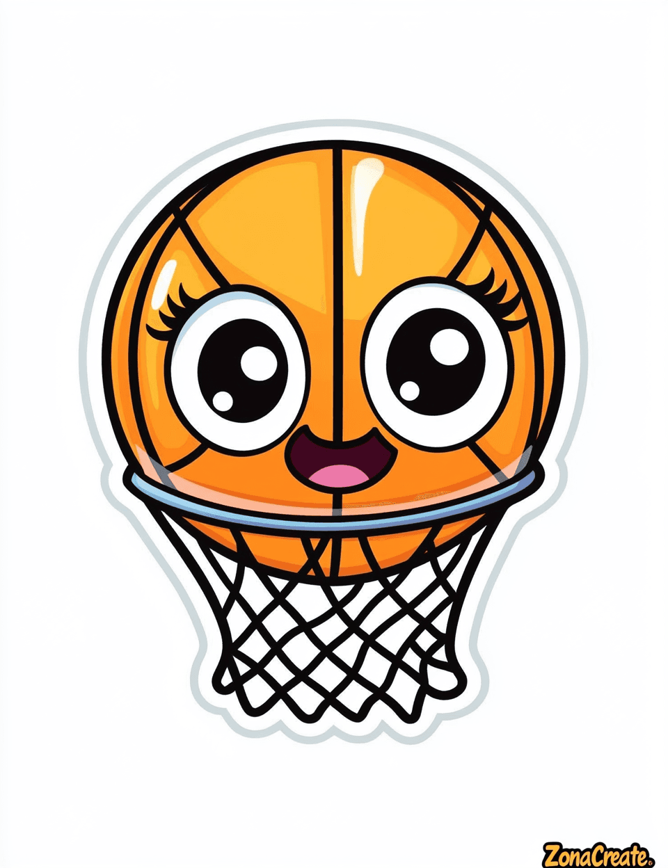 Basketball North original repeating artwork
