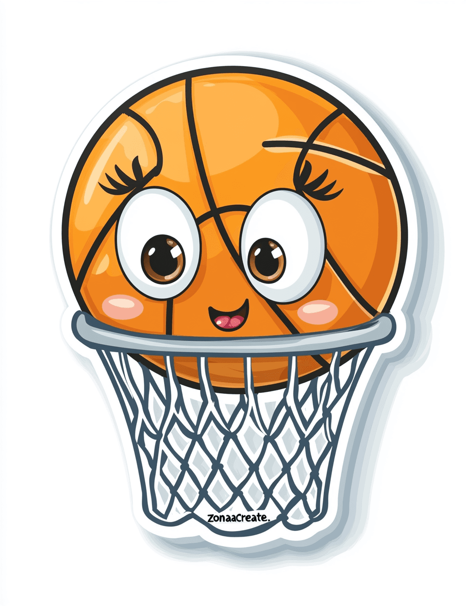 Basketball Autumn original repeating artwork
