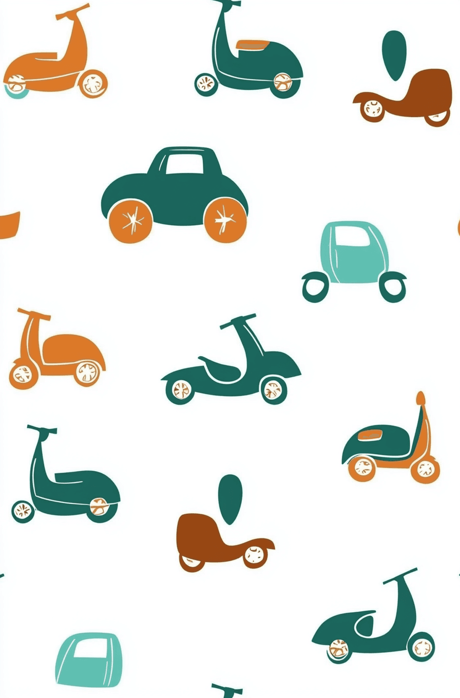 Scooter Fair original repeating artwork