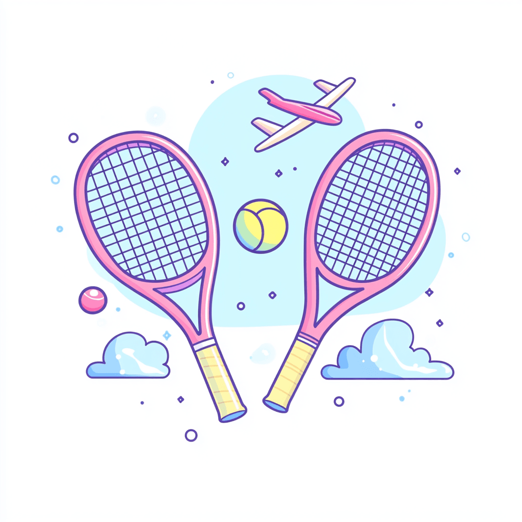 Tennis Daybreak original repeating artwork