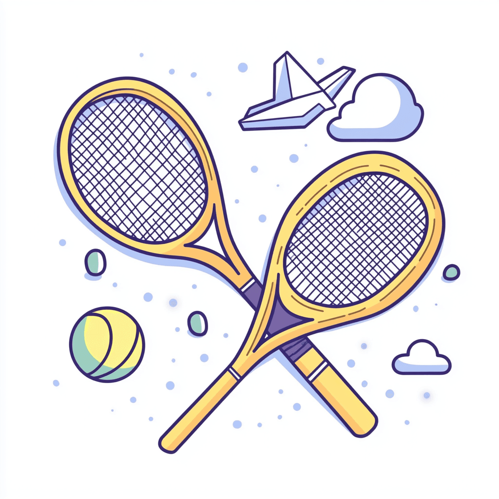 Tennis Go original repeating artwork