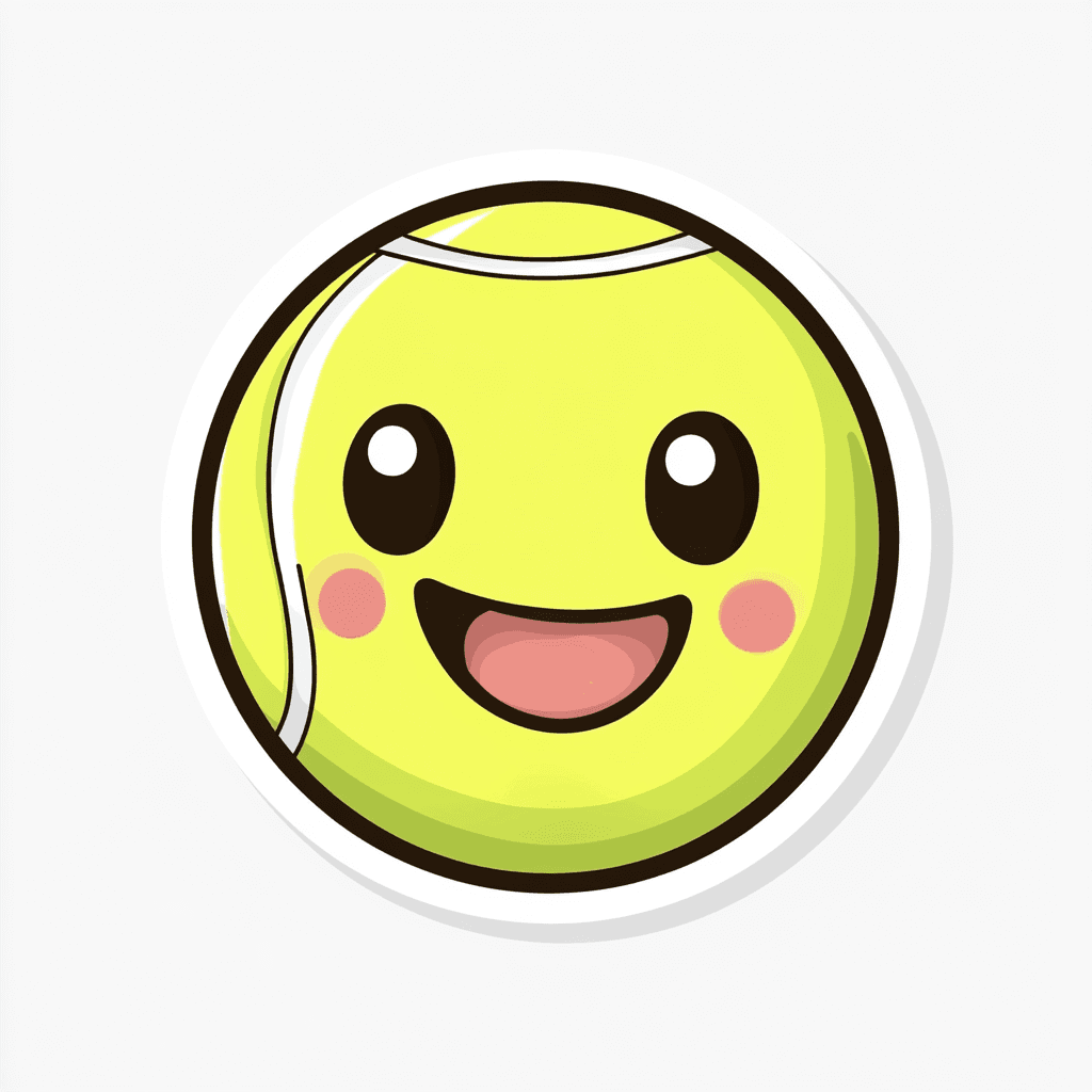 Cartoon Tennis original repeating artwork
