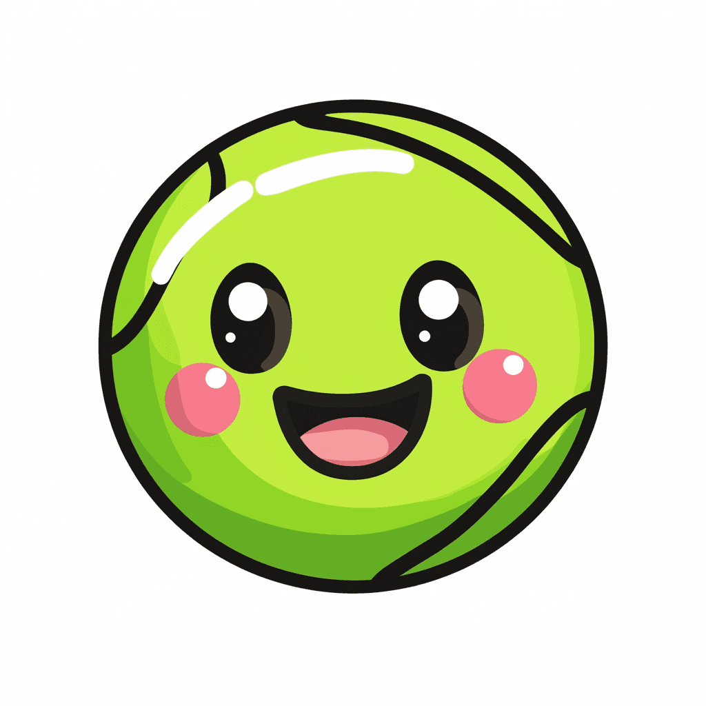 Cartoon Tennis Parade original repeating artwork