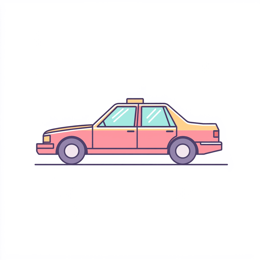Car Downtown original repeating artwork