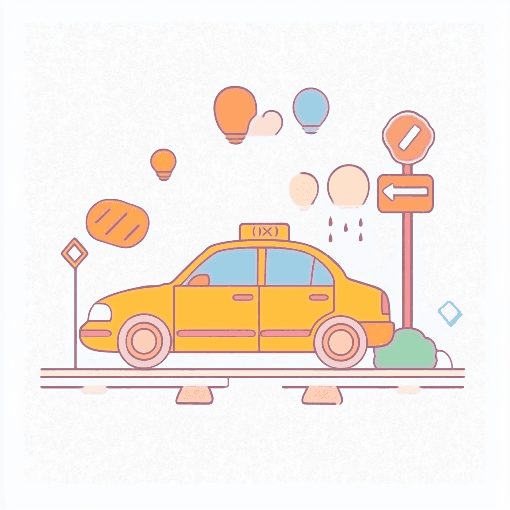 Taxi 008 original repeating artwork