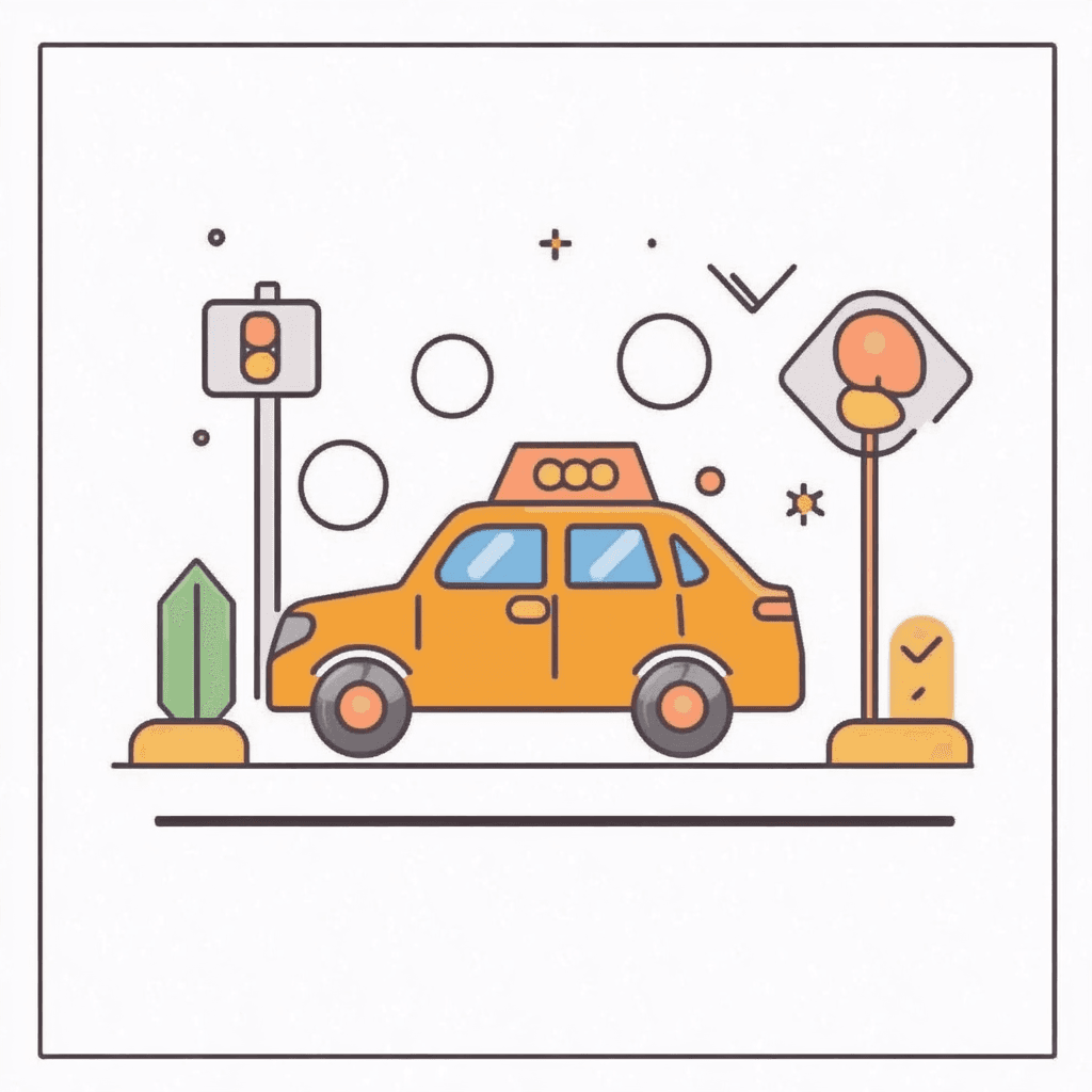 Taxi Echo original repeating artwork
